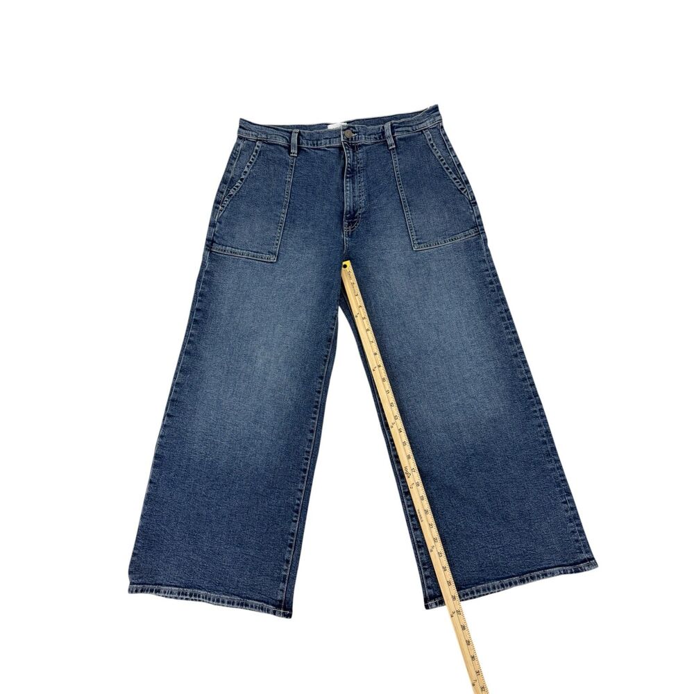 NWT Hudson Jeans Blue Wide Leg Denim Pants Size 31 - Picture 6 of 10